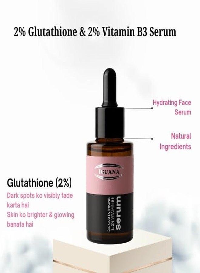 iguana Glutathione Vitamin B3 Skin Brightening Serum, 30ml, All Skin Types, Cleanses, Brightens - Image 2